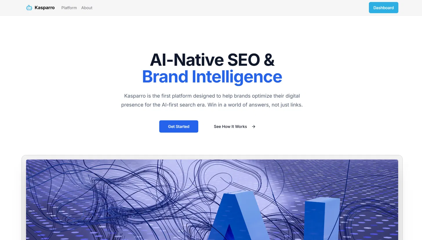 Screenshot of AI SEO Dashboard